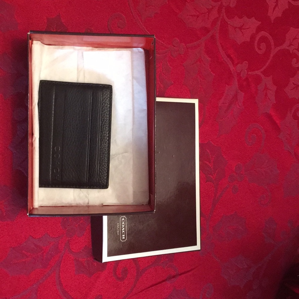 COACH men’s slim card case
